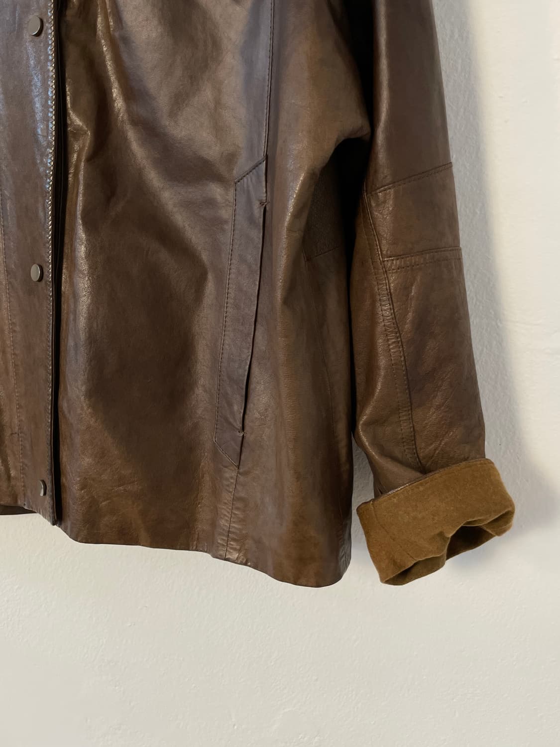 앤클라인 레더 자켓  상품이미지7