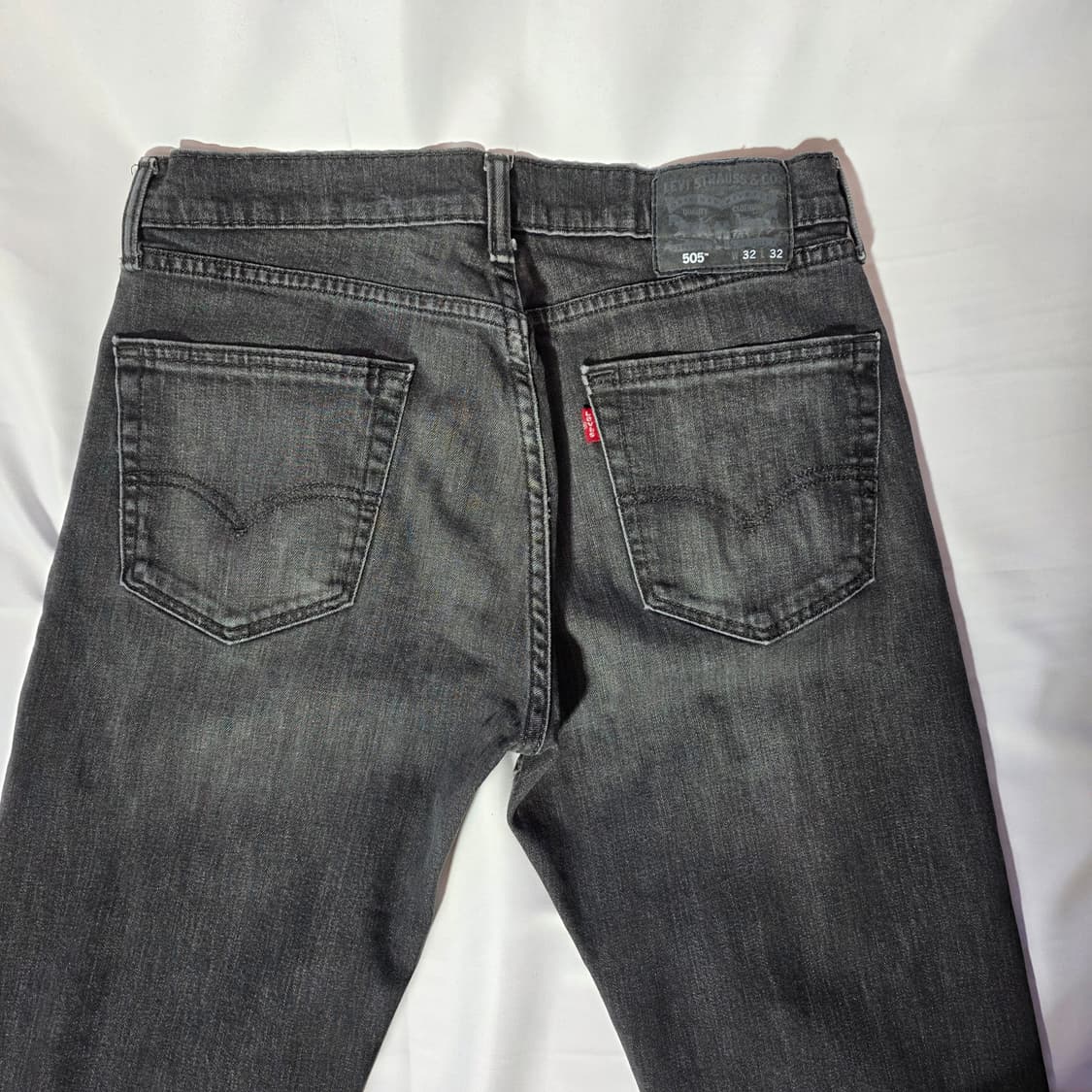 [W32L32]리바이스 505 블랙 데님 팬츠 상품이미지7