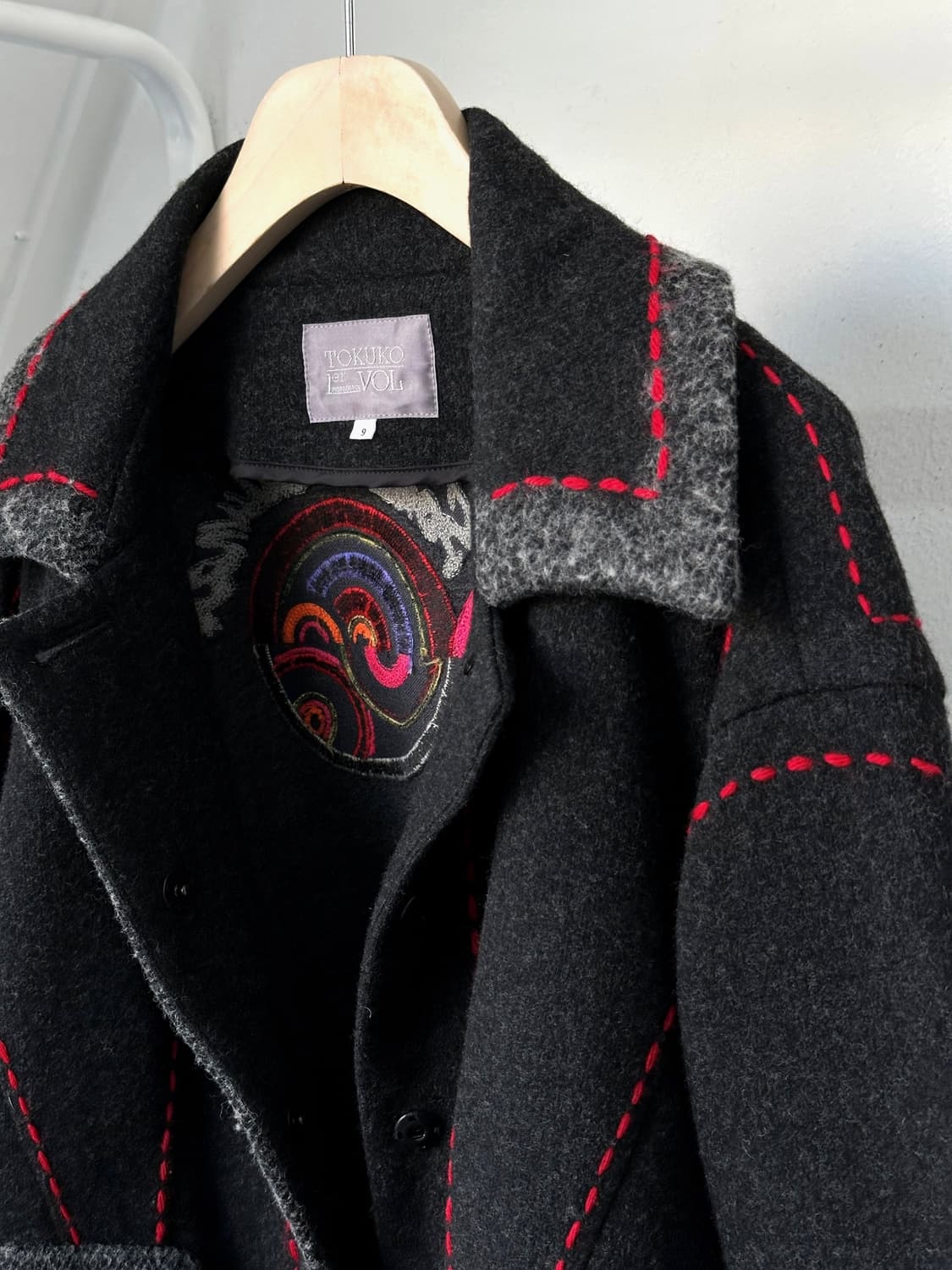 Mosser wool design stitch short coat 상품이미지10