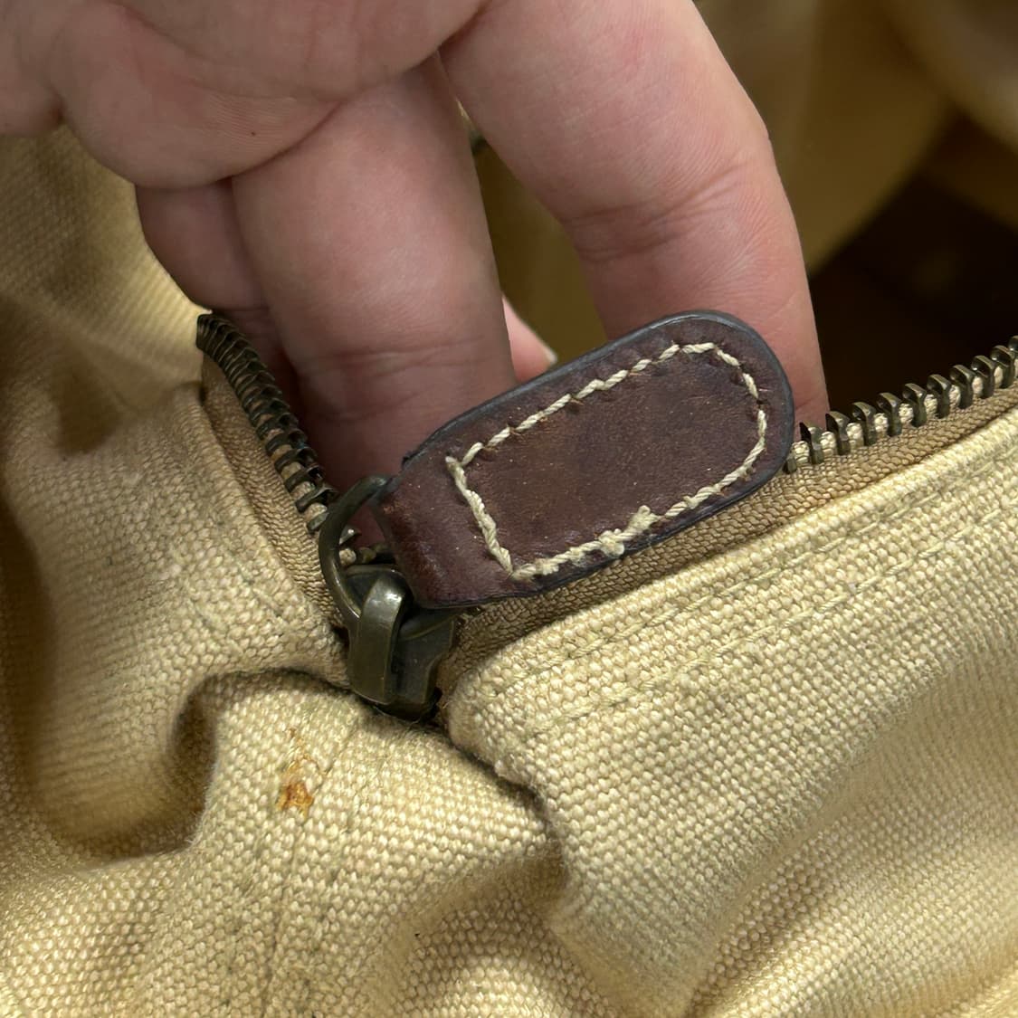 폴로 브라운 빅포니 캔버스백 상품이미지8