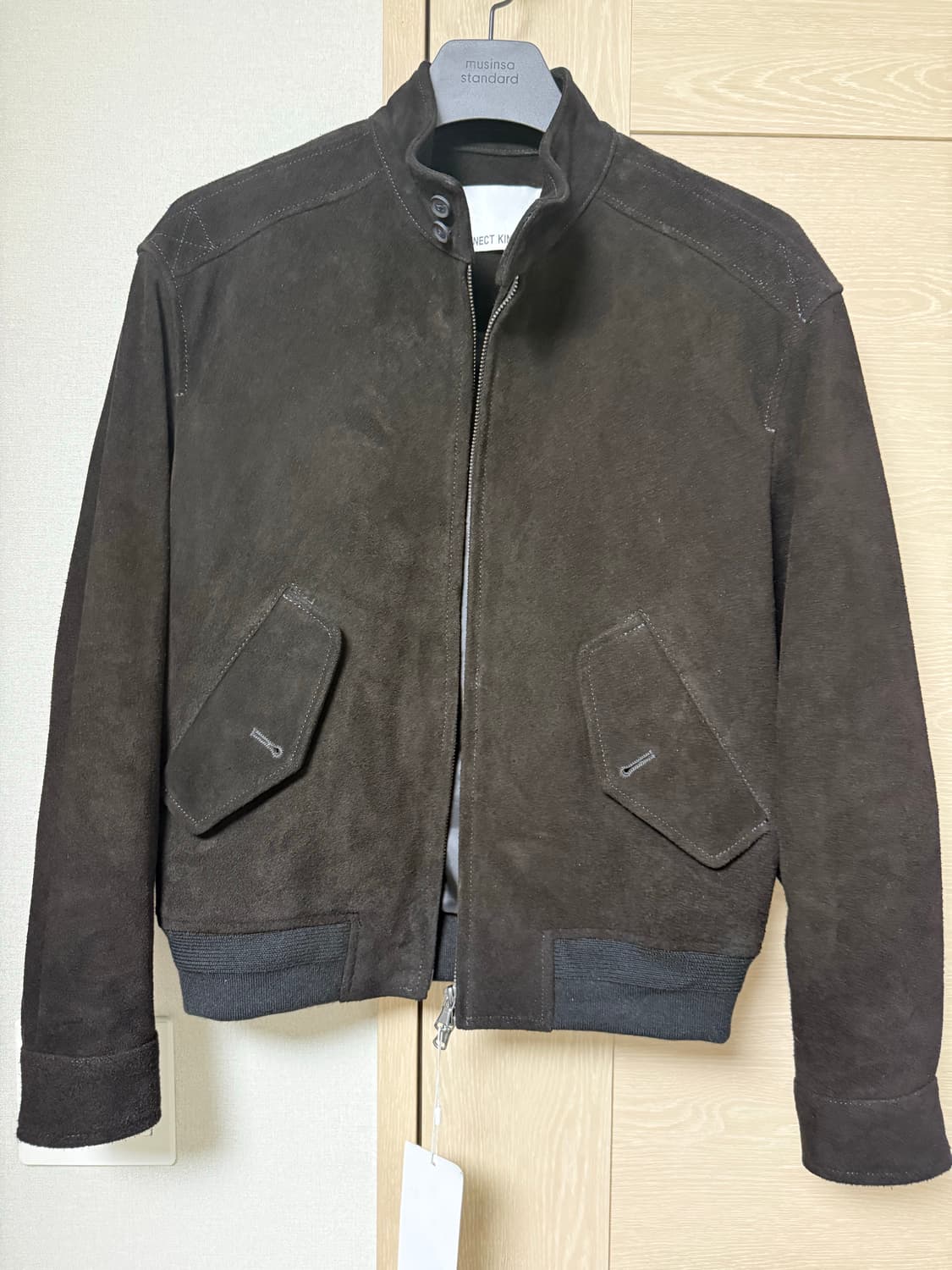 커넥트킨록 리얼레더 스웨이드 해링턴 자켓 s사이즈 상품이미지3