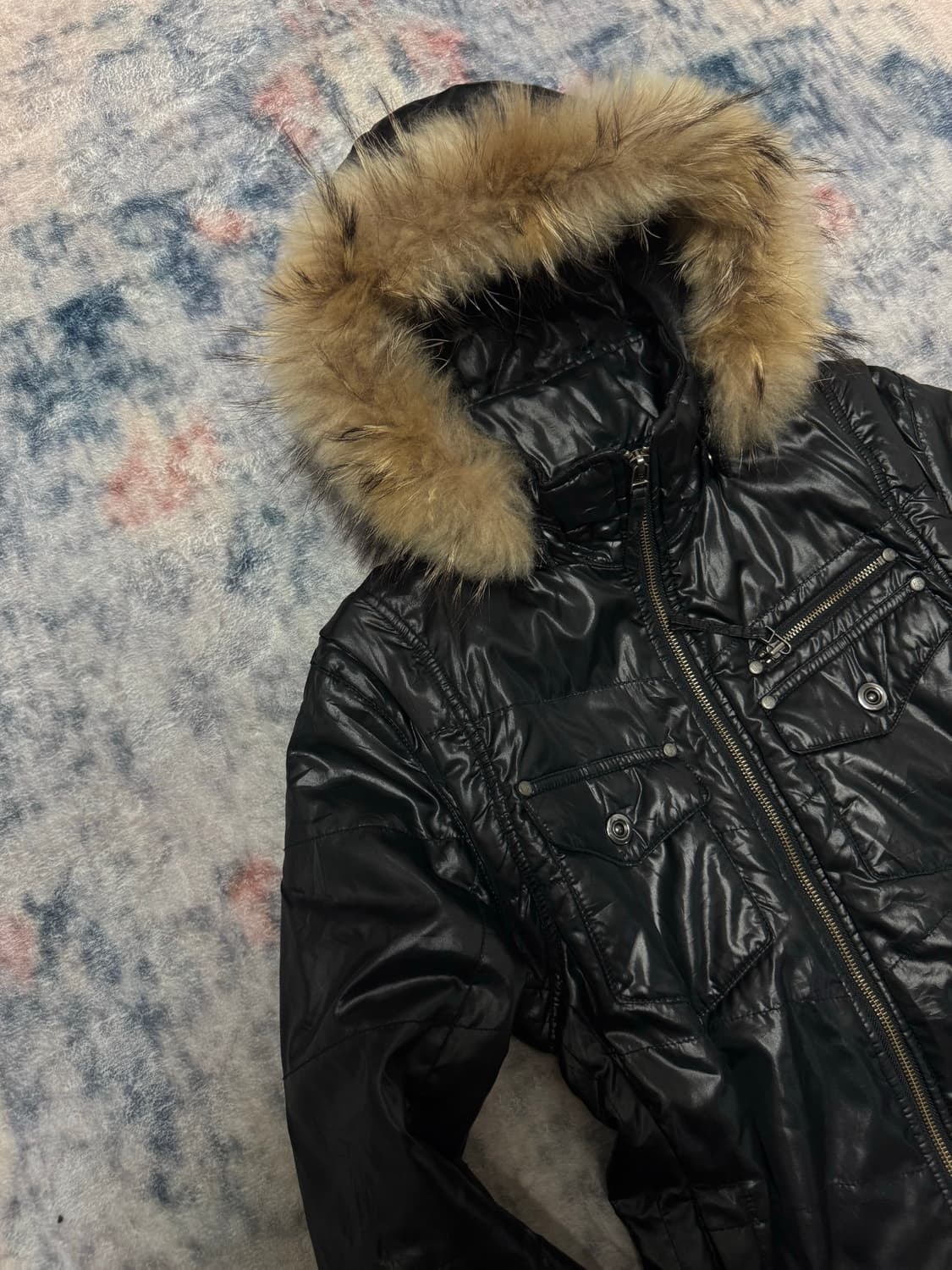 Hideaways 00s vkei trimming fur down jac 상품이미지3