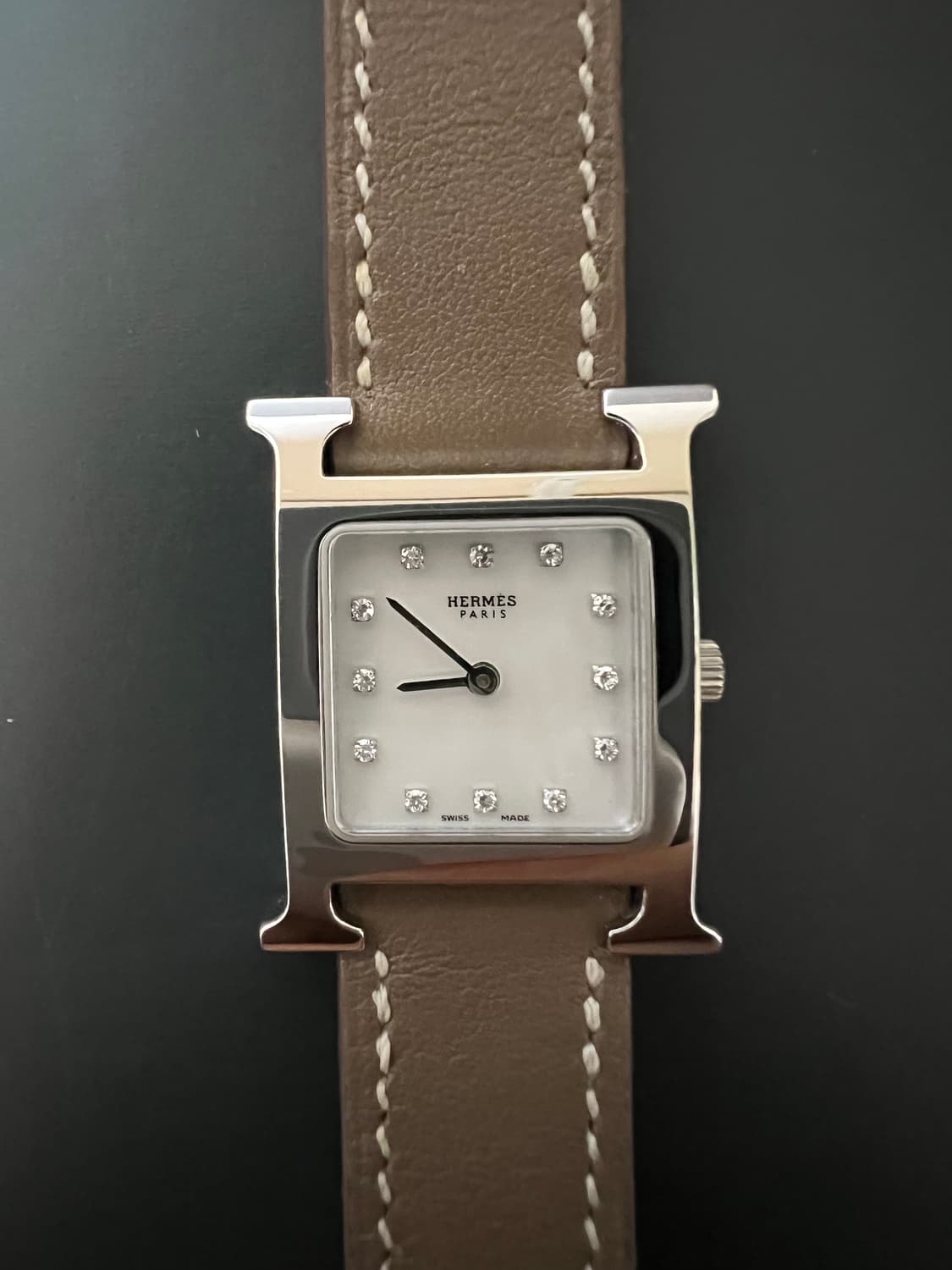 에르메스 H아워 다이아 세팅 자개판 스몰 상품이미지4