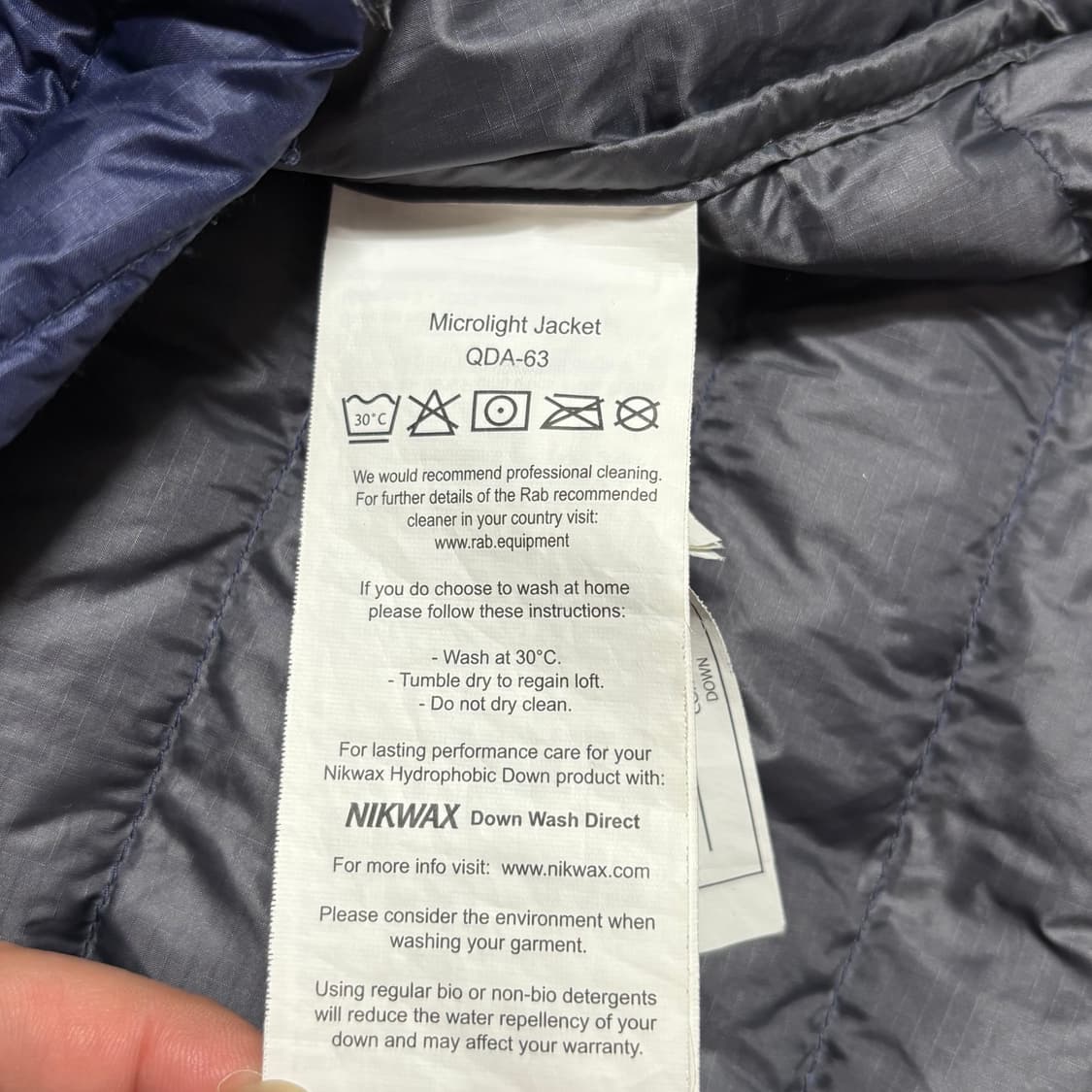 L 랩 마이크로라이트 딥블루 경량 패딩 상품이미지5