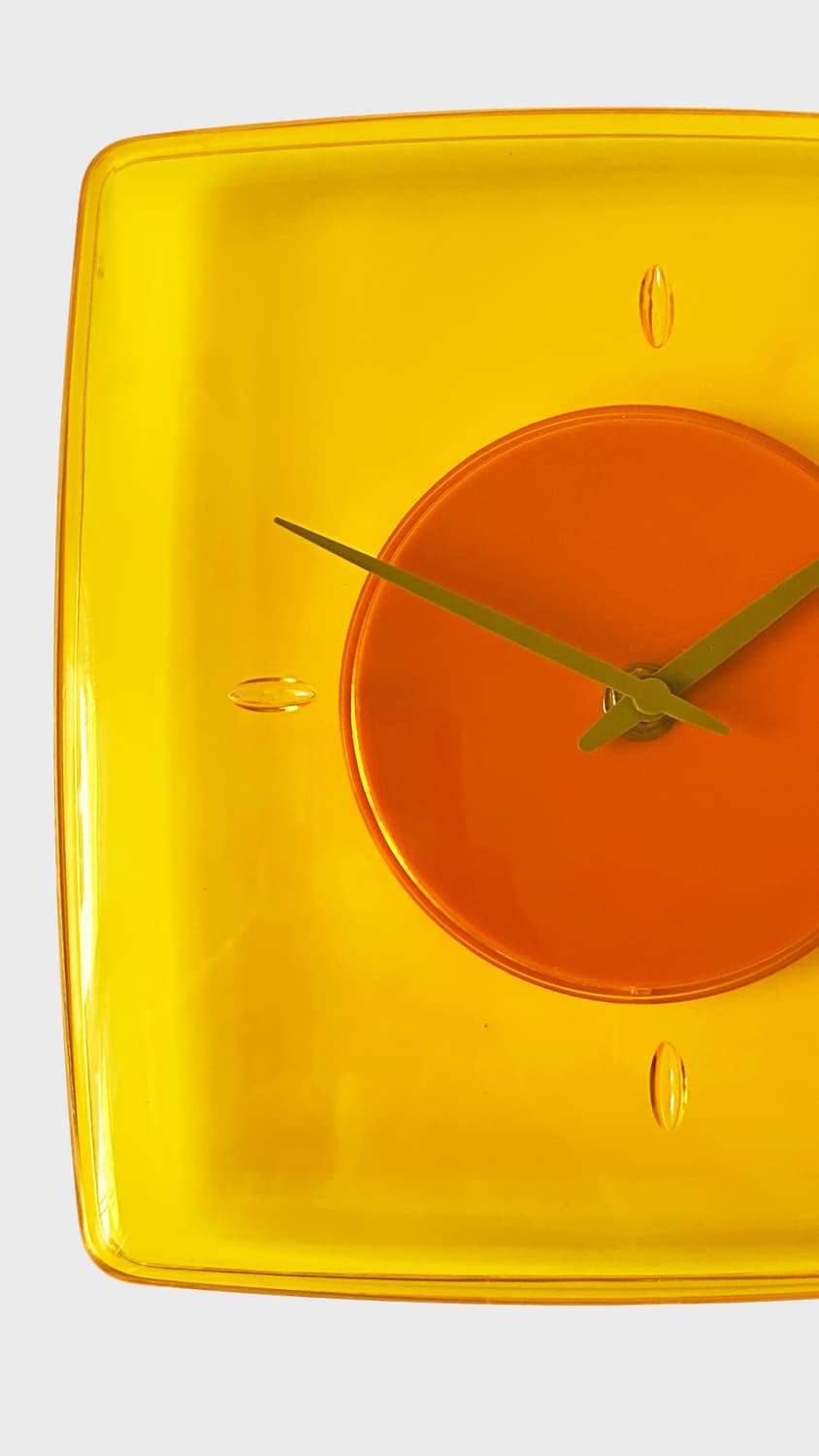 vintage ikea 90's orange wall clock 상품이미지4