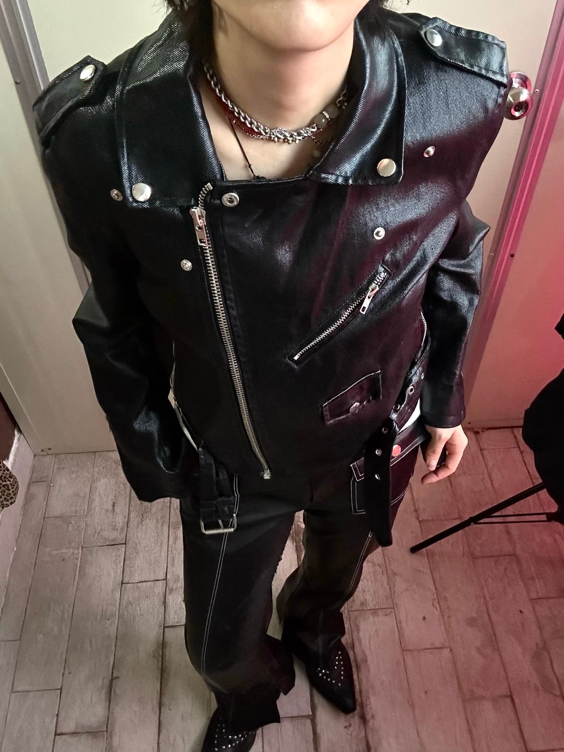 coated rider jaket 상품이미지2