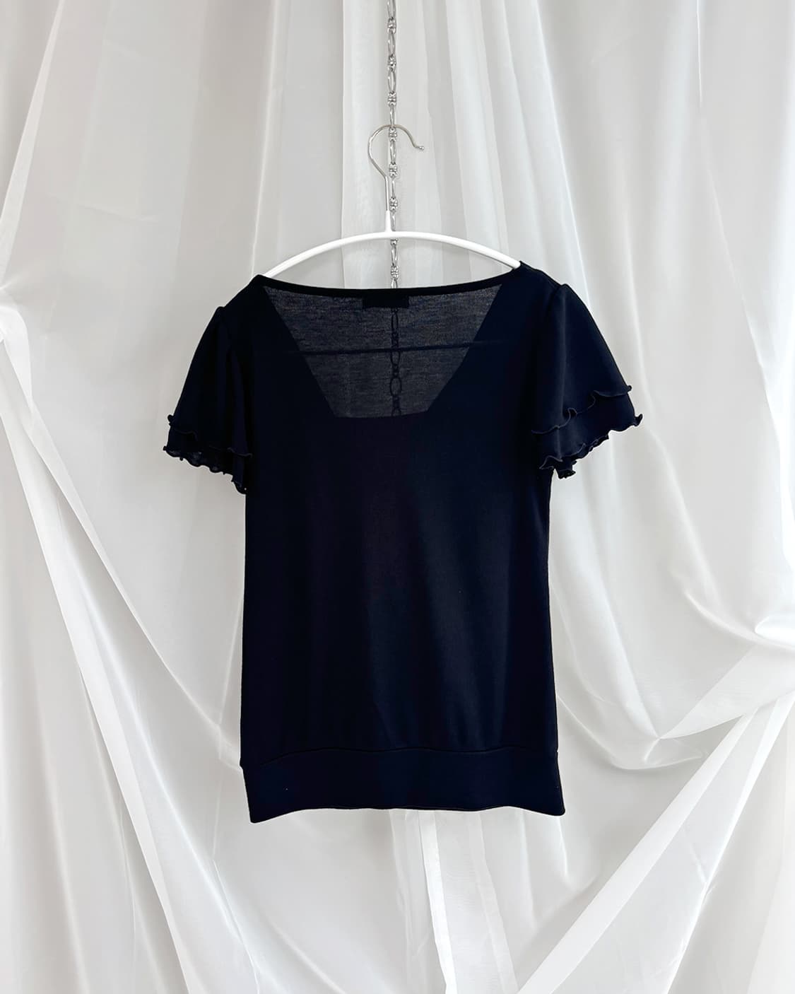 PRASH NOTES neck drape cowl top 상품이미지5
