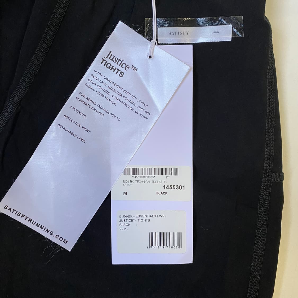 [M] 새티스파이 satisfy 저스티스 타이즈 블랙 상품이미지9