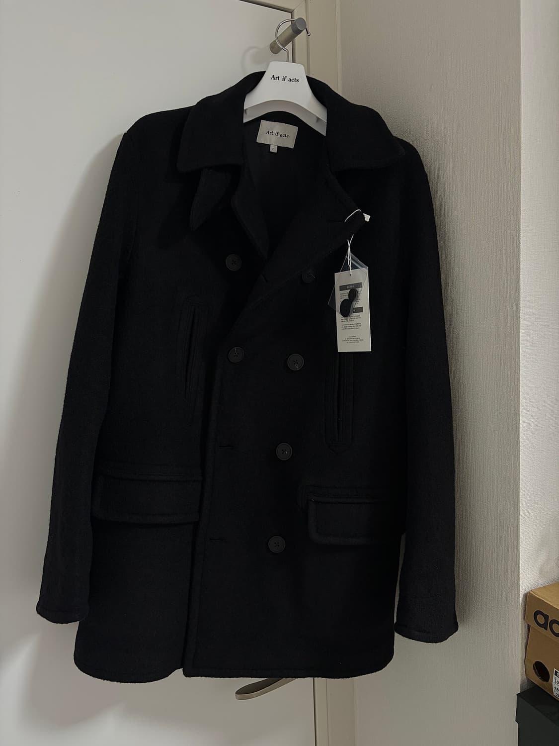 아트이프액츠 피코트 블랙 L 새상품 상품이미지2