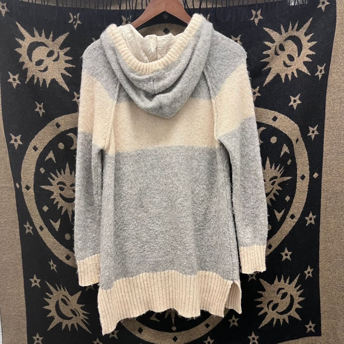 빈티지 모리 여리핏 롱 후드 버튼 니트 가디건 K0002 상품이미지4