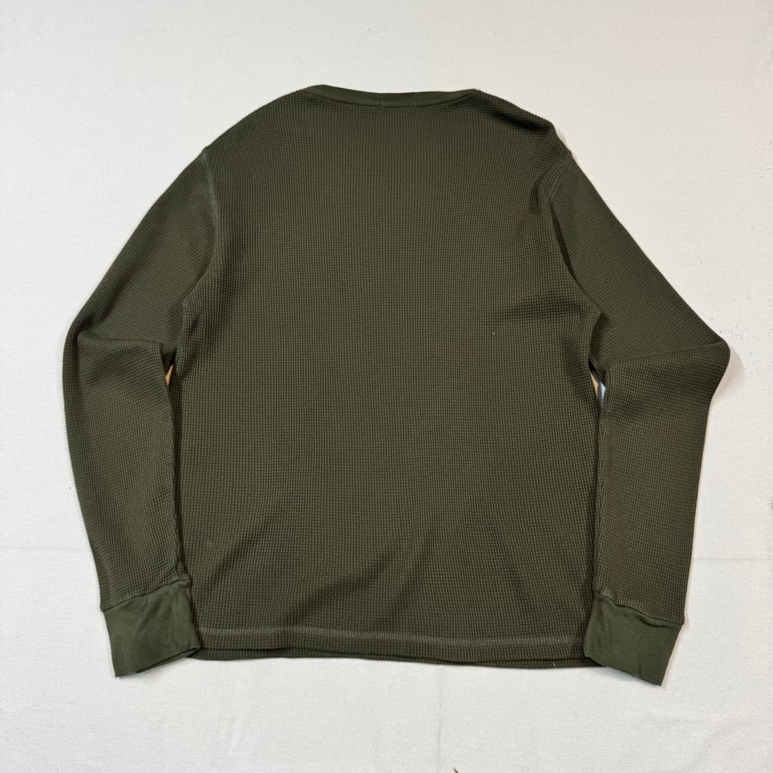 XL) 폴로 랄프로렌 올리브 써멀 와플티 라운드넥 티셔츠 상품이미지6