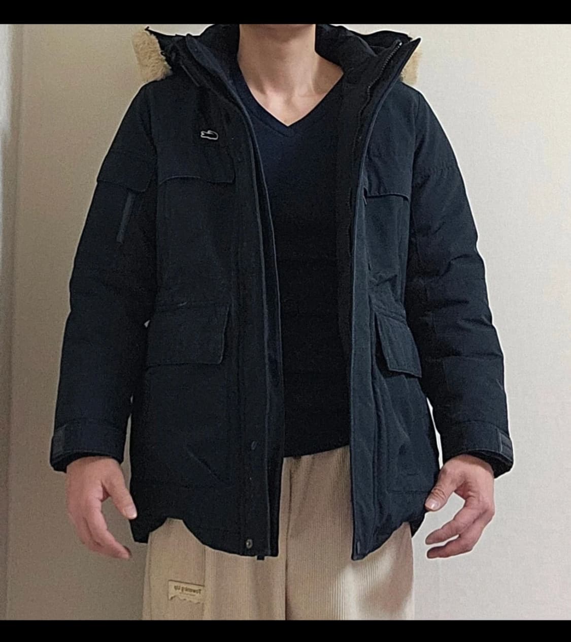 라코스테 남성 패딩 점퍼 네이비 38 상품이미지4