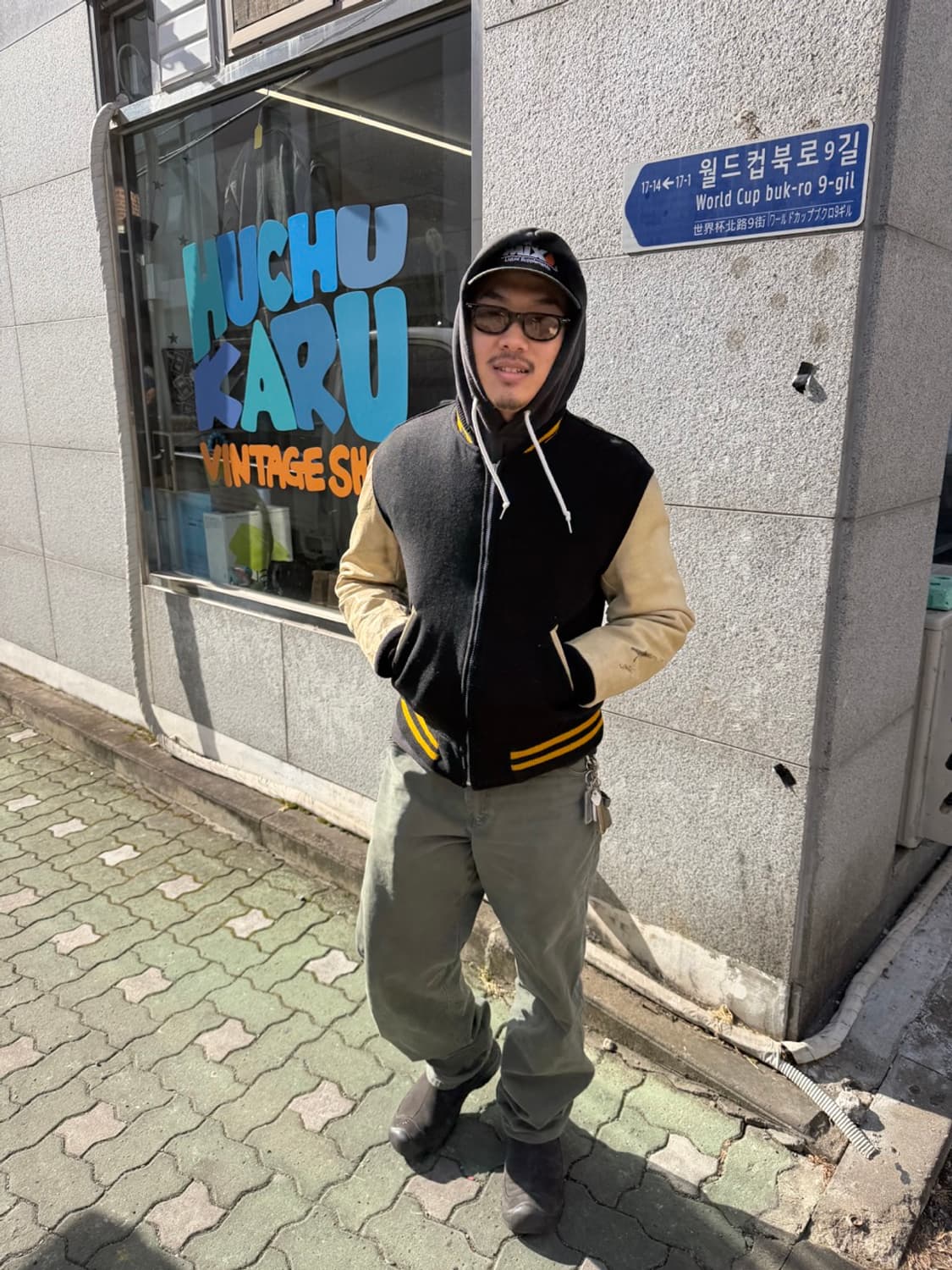 vtg wool leather varsity jacket 상품이미지9