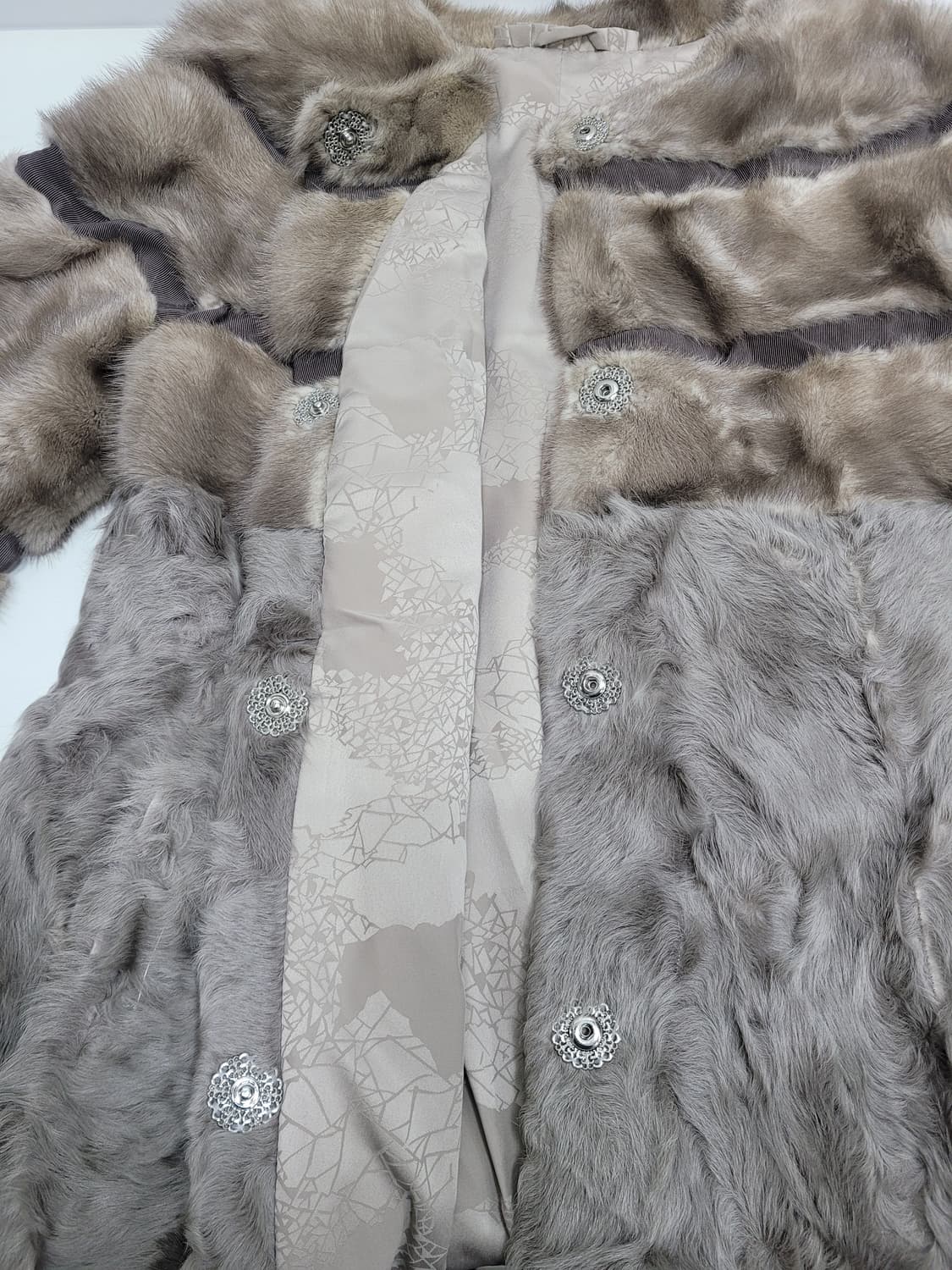 천연 밍크 하프 코트 / 여 M 그레이 브라운
 상품이미지6