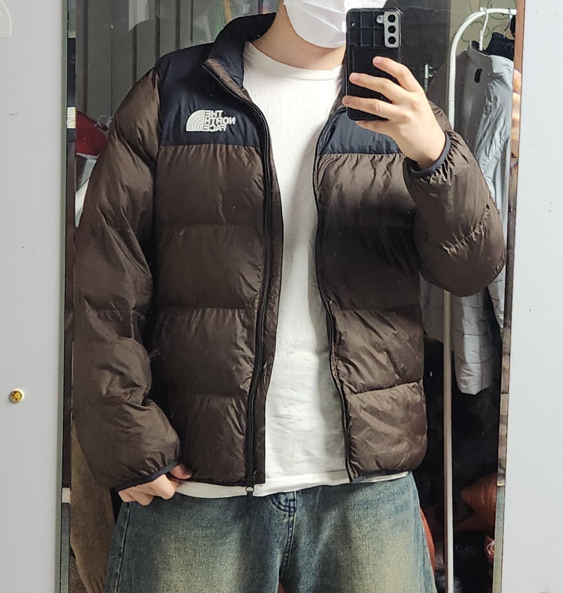 노스페이스 브라운 에코 눕시 패딩 자켓 상품이미지2