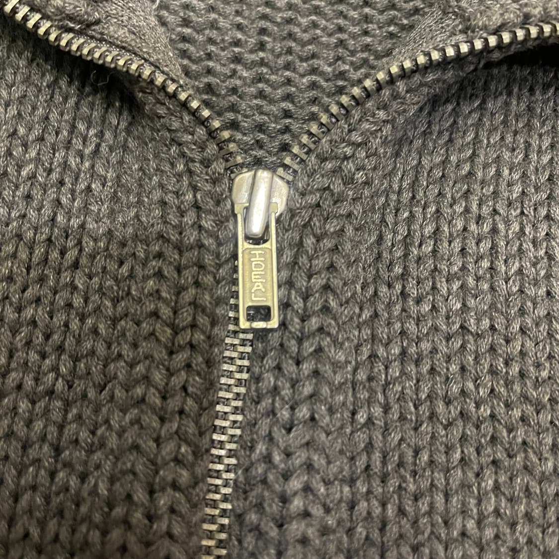 폴로 레터링 니트자켓 상품이미지5