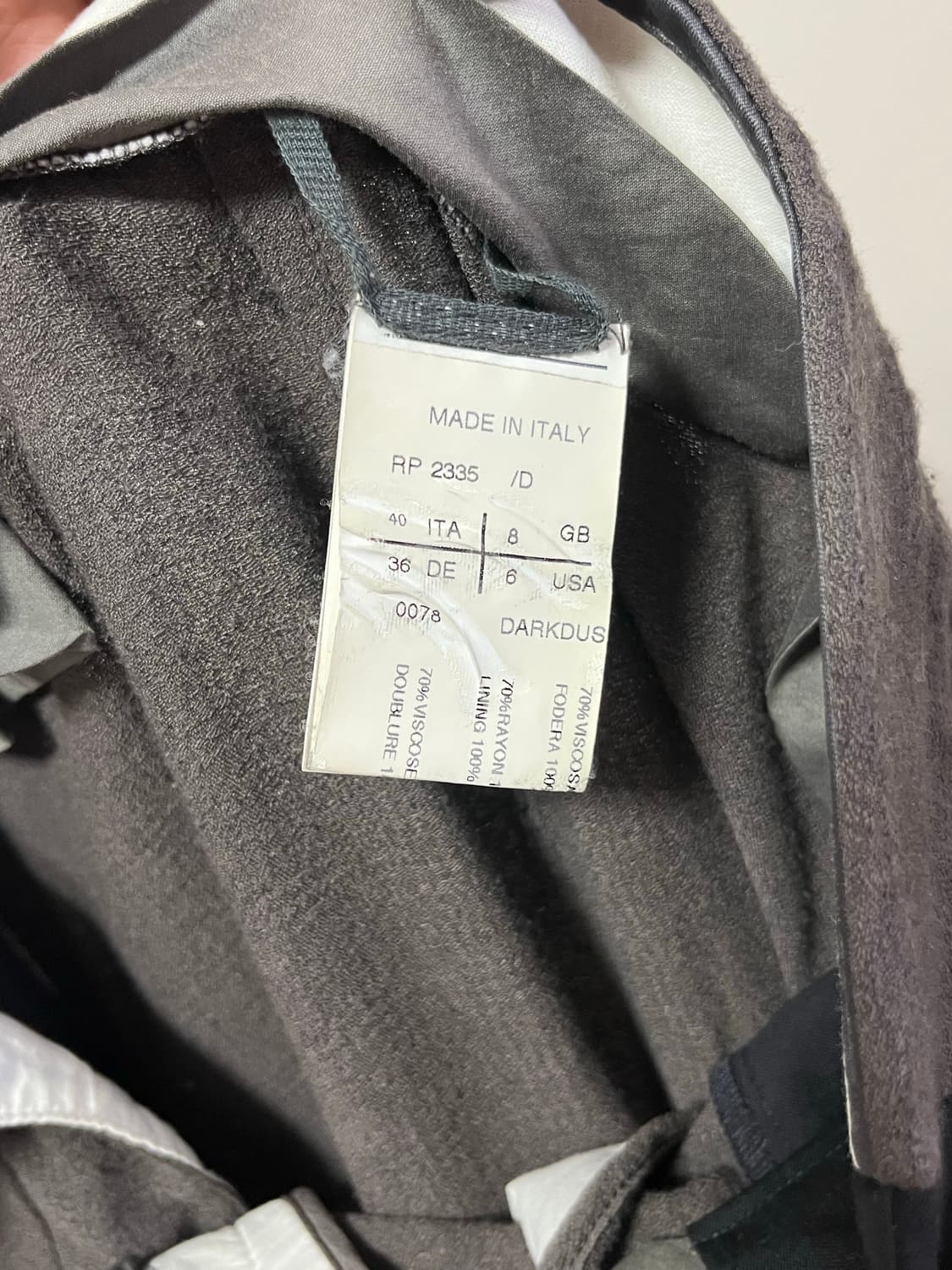 Rick Owens 2011 diagonal line 배기팬츠 상품이미지4
