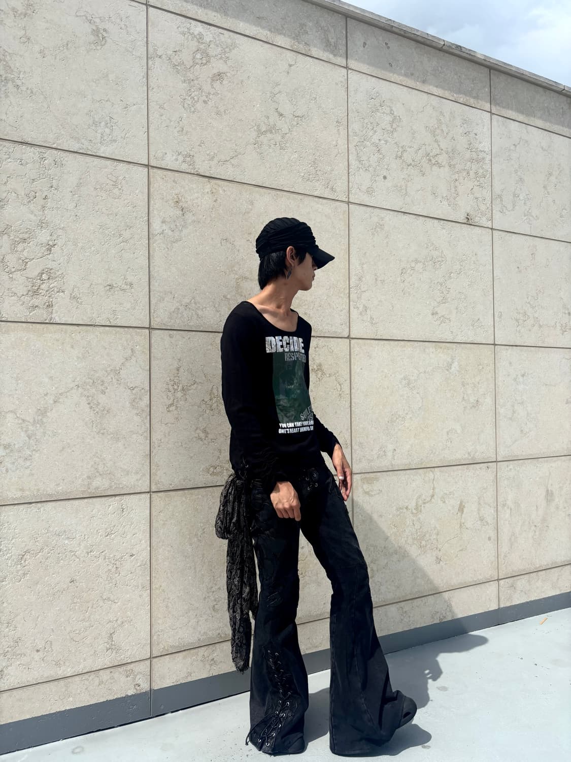 “PLG” Y2K Mood Eyelet Detail Sleeve 상품이미지2