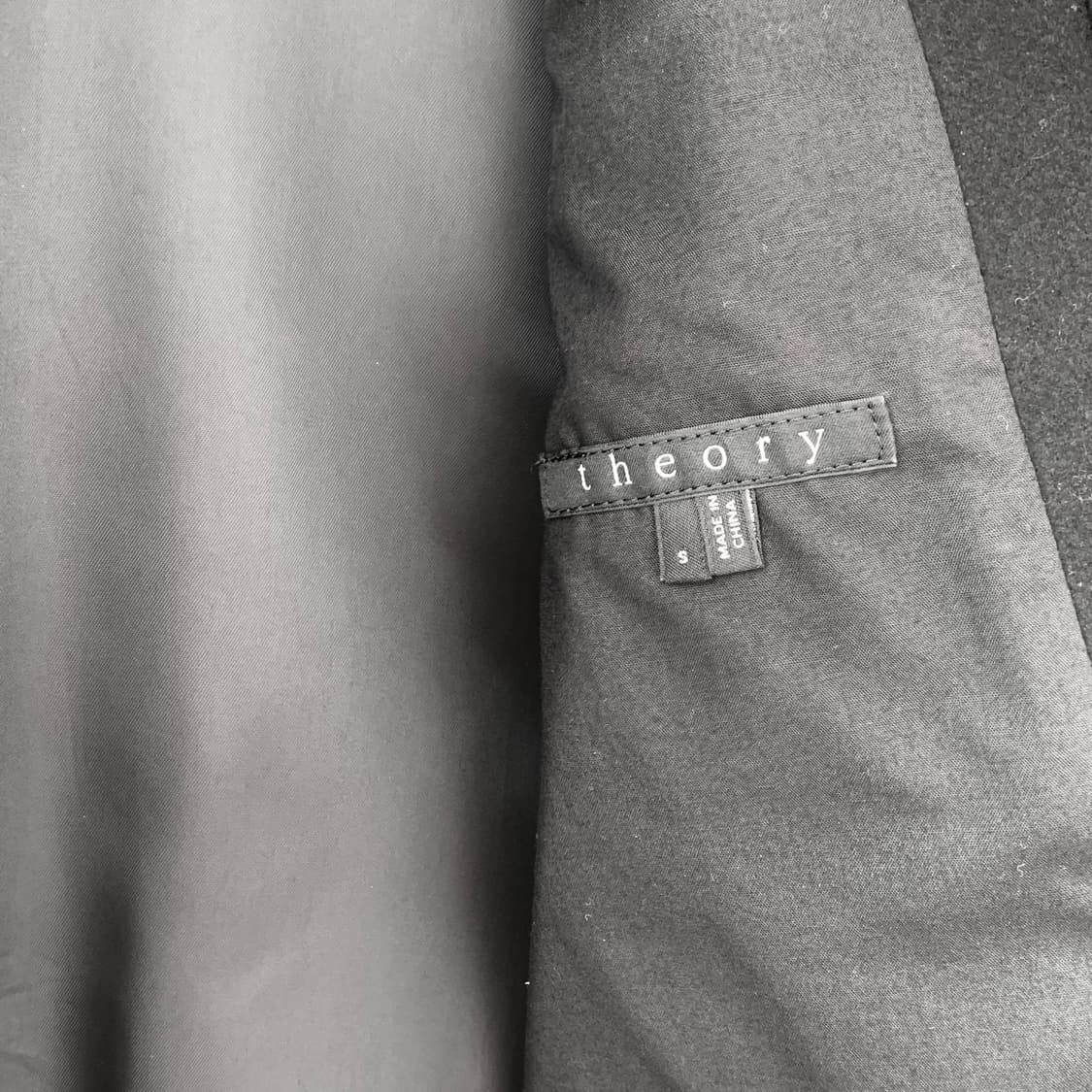 띠어리 멜튼울 피코트 블랙 s 상품이미지8