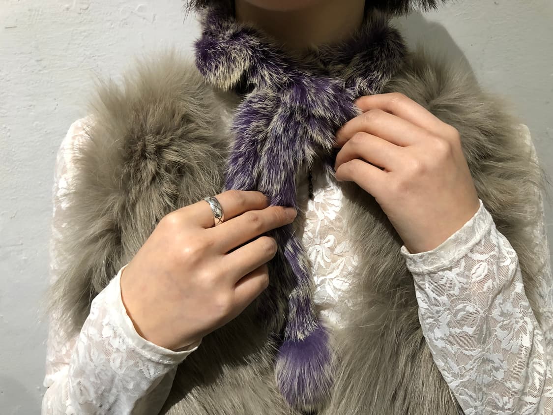 Soft Lavender Fur Scarf   상품이미지3