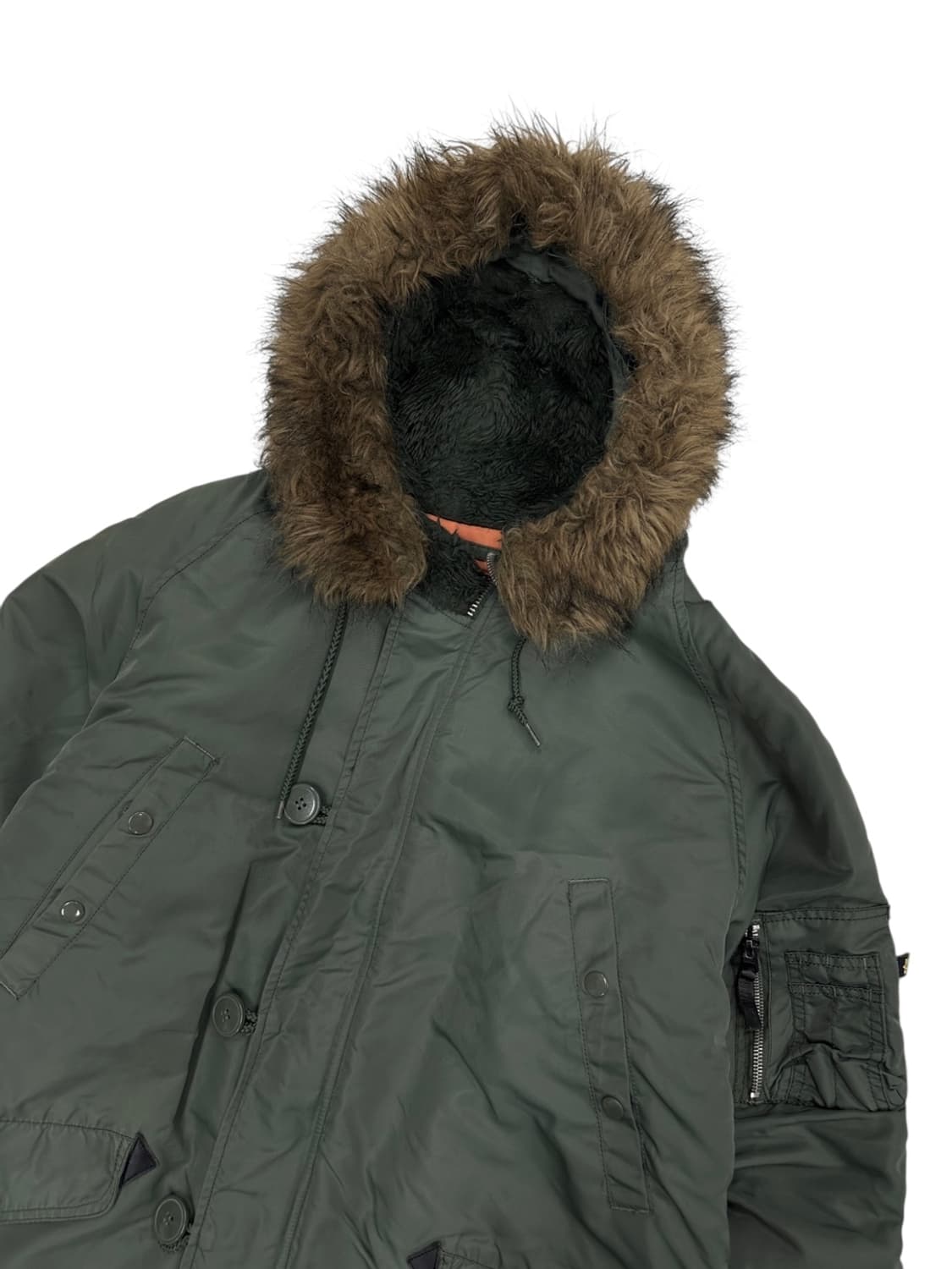 알파인더스트리 N3B 카키 (L~XL) 상품이미지2