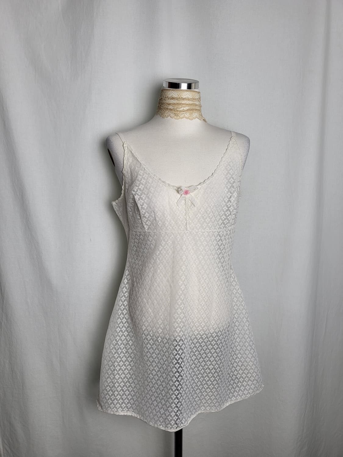 빈티지 화이트 슬립 원피스 상품이미지1