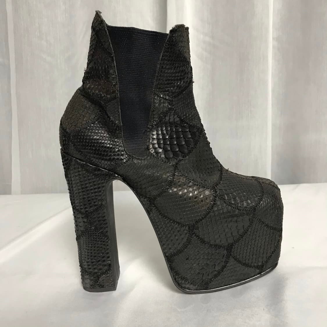 히스테릭글래머 파이톤 패치워크 힐 부츠 상품이미지9