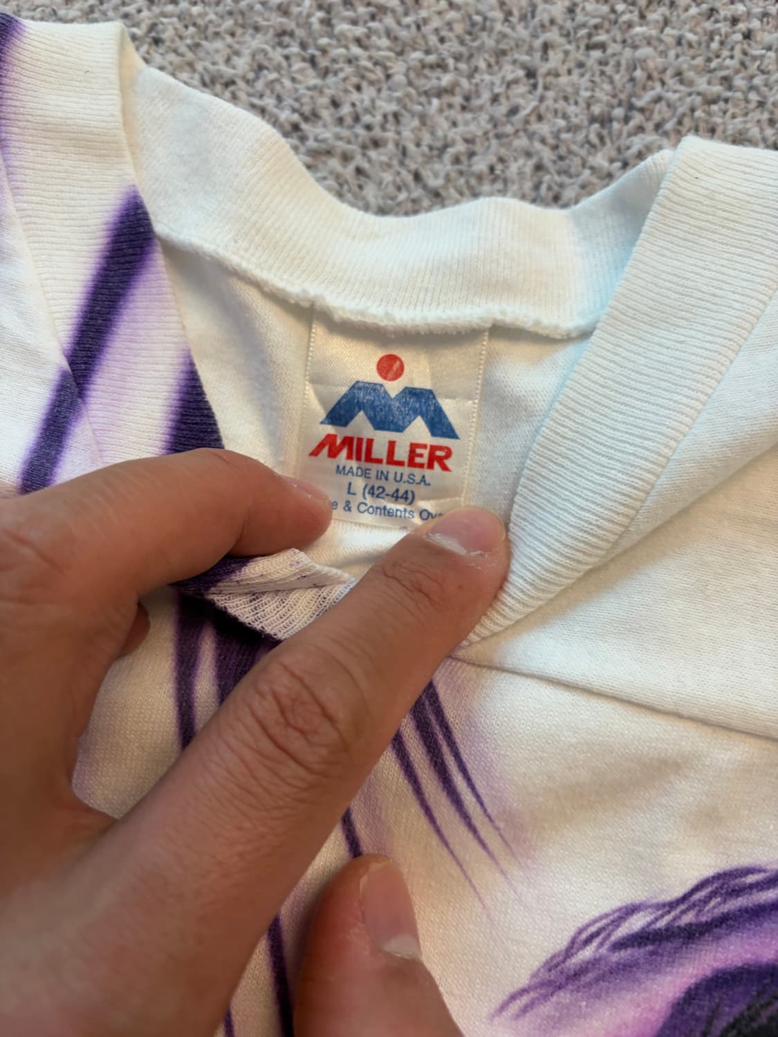 Rare) 90년대 7부 빈티지 티셔츠 상품이미지2