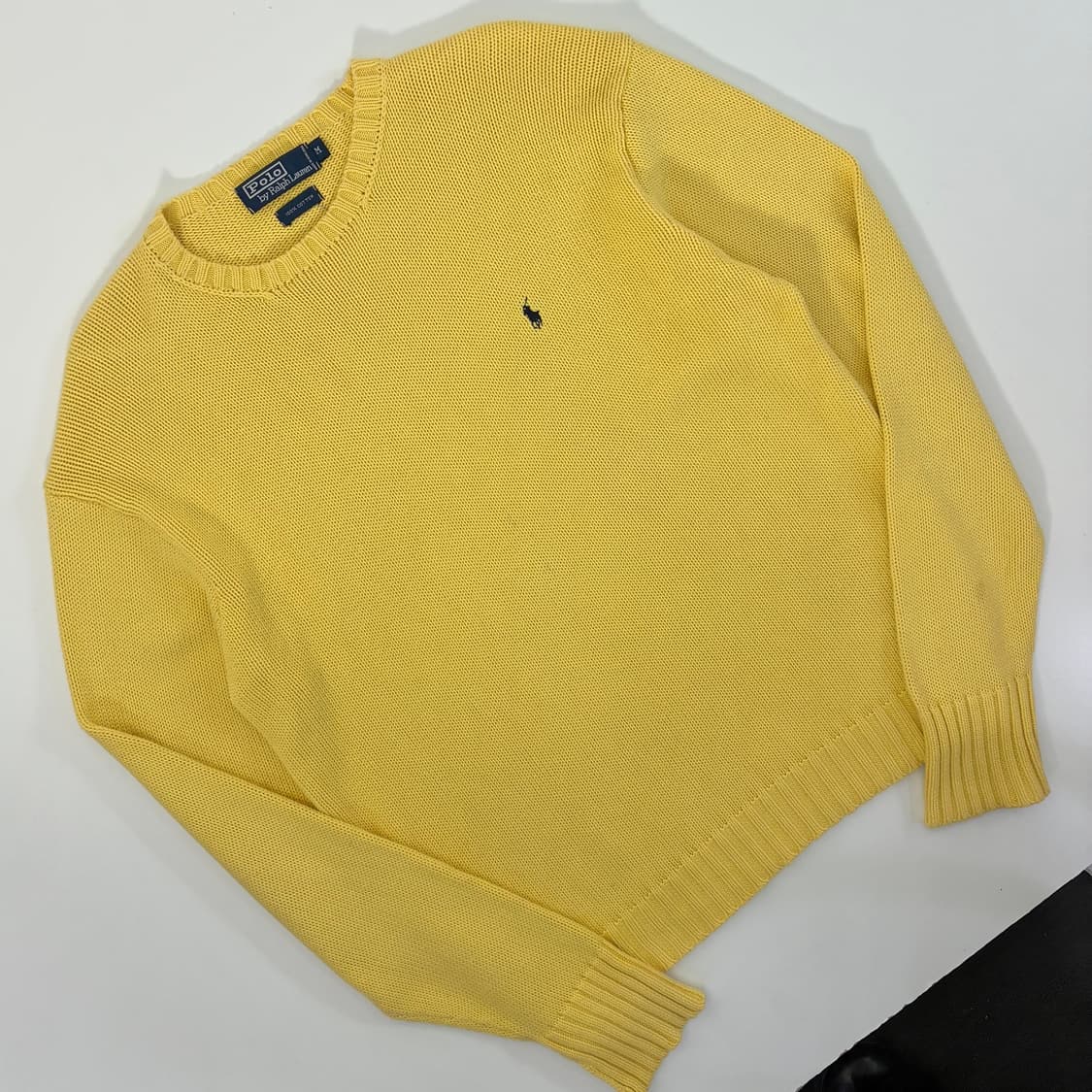 Polo  폴로 랄프로렌 자수 코튼 옐로우 니트 상품이미지2