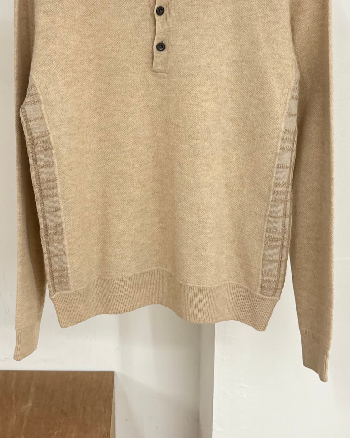 버버리 베이지 헨리넥 니트 상품이미지5