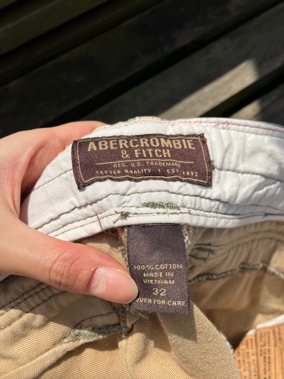 Abercrombie & Fitch 밀리터리 카고 반바지 32 상품이미지8
