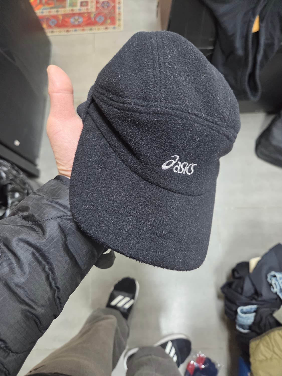 아식스 올드스쿨 플리스 귀달이 트루퍼햇 모자 59 상품이미지8