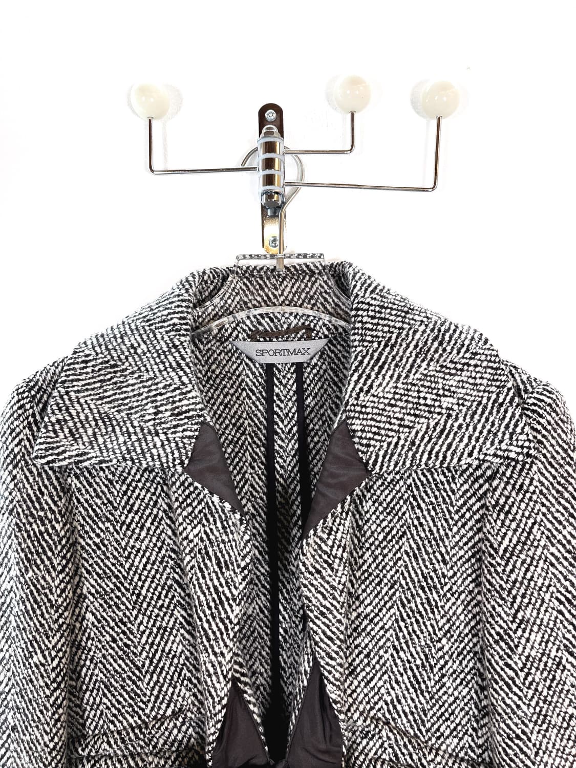 막스마라 캐시미어 울 레더 리본 자켓 상품이미지7