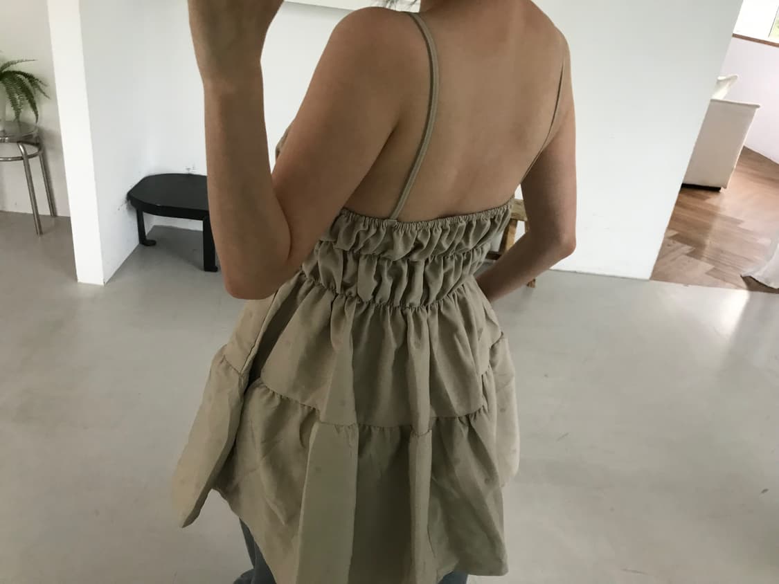 vintage dot sleeveless top 상품이미지6