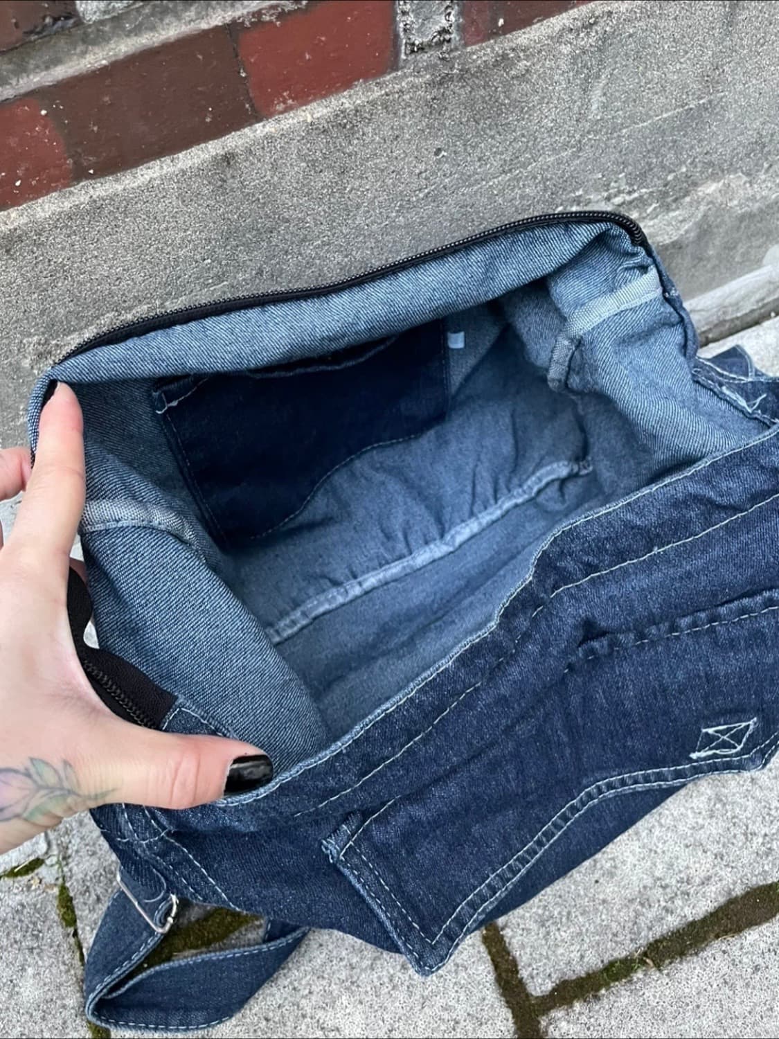 멀티포켓 데님 크로스백  상품이미지6