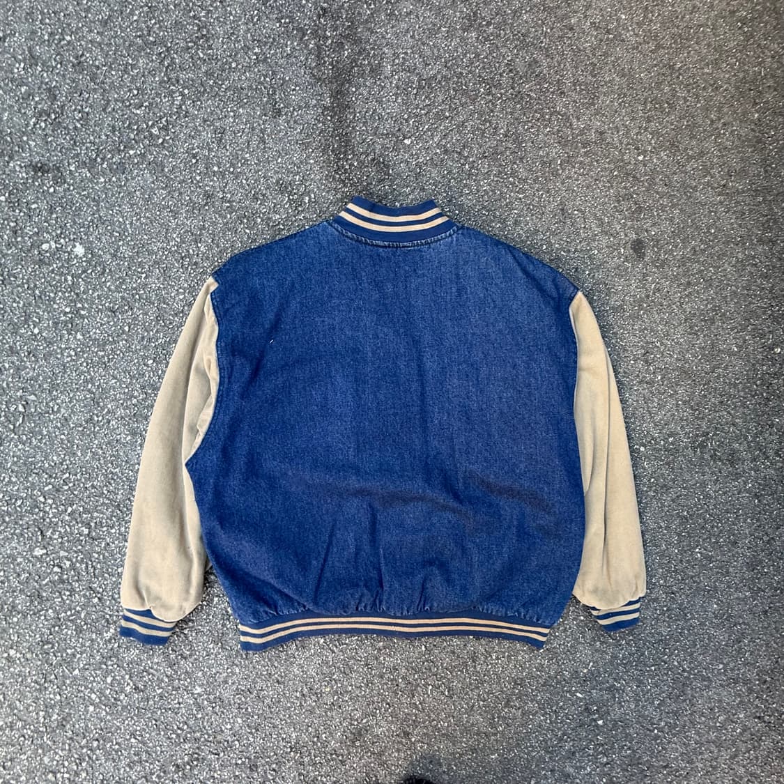 베이지 베이스볼 자켓 상품이미지2