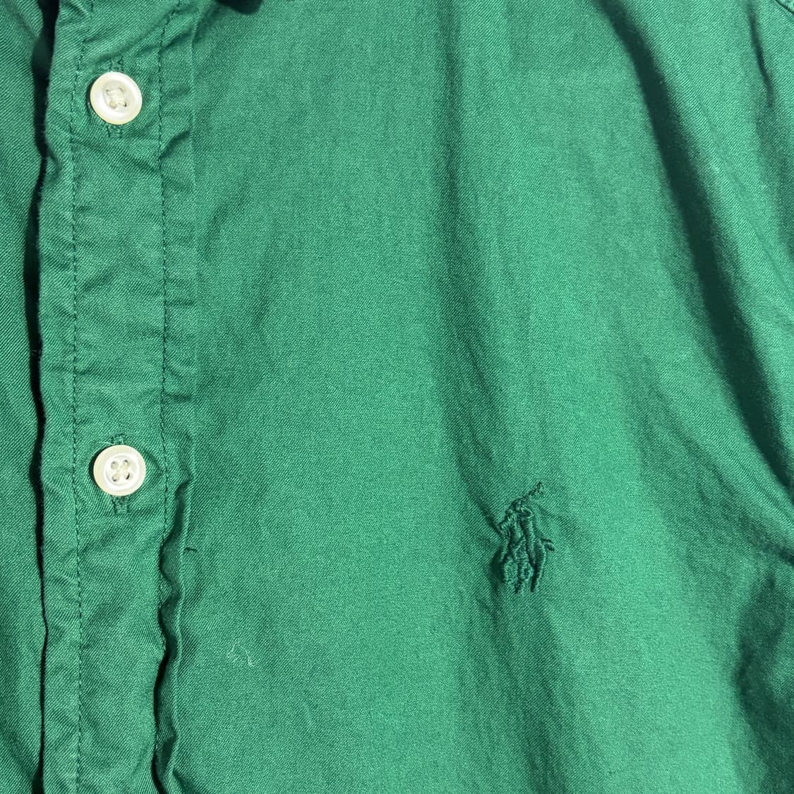 폴로 랄프로렌 빈티지 딥그린 버튼다운 셔츠 (무료배송) 상품이미지2