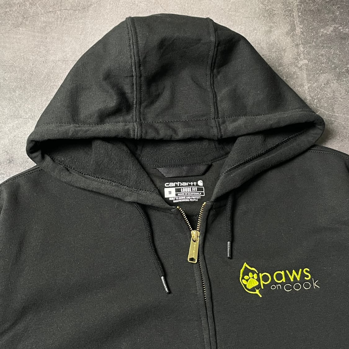 CARHARTT 칼하트 빈티지 블랙 기모 후드집업 A00942 상품이미지2