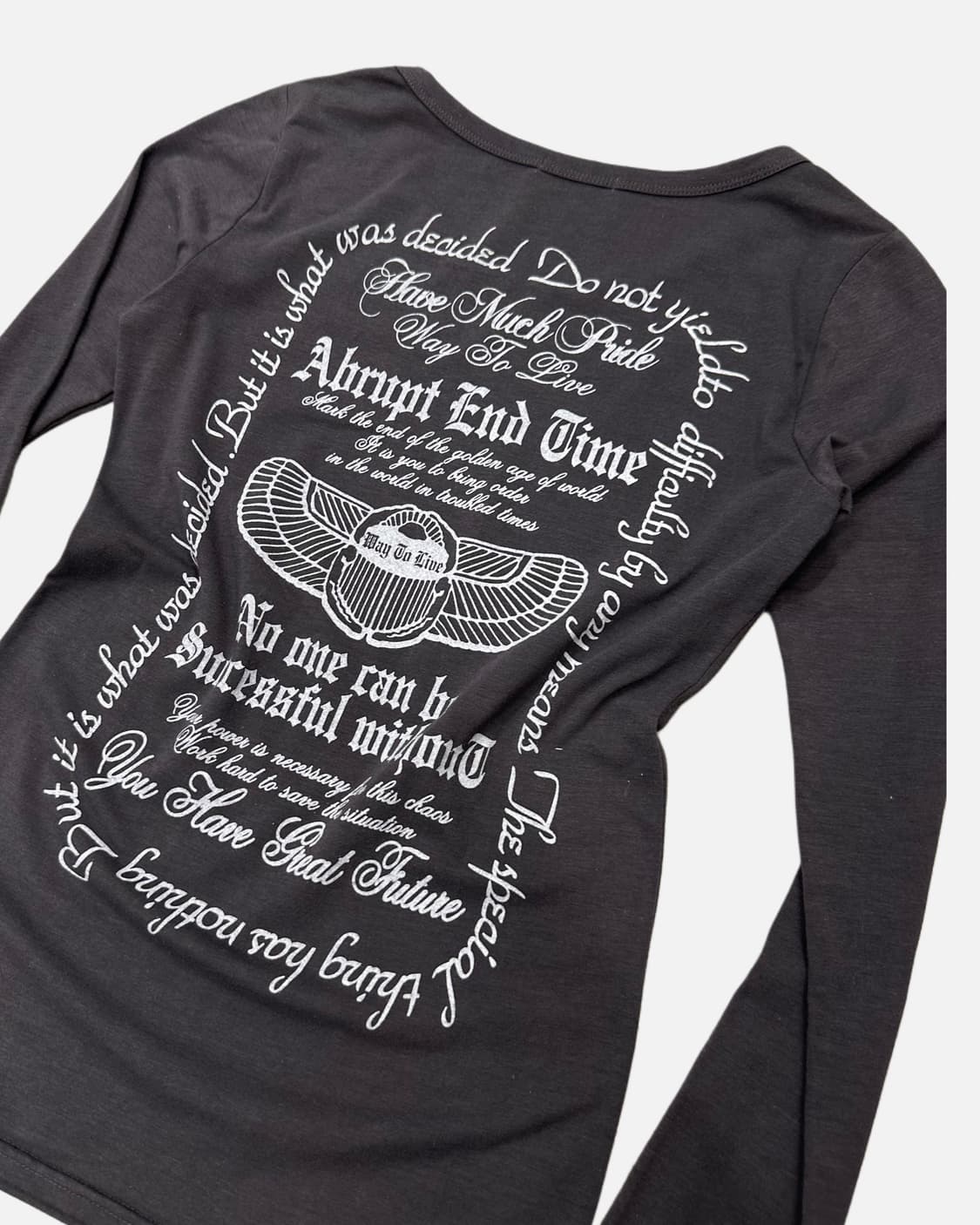 grey lettering printing t-shirt 상품이미지5