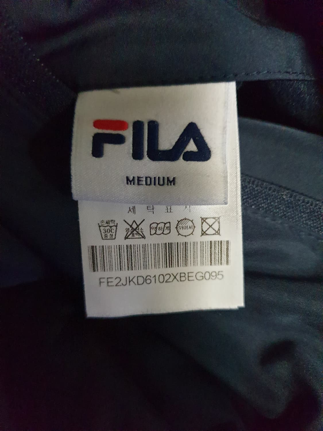 FILA 리버시블 양털 후드 패딩 자켓 (M) 상품이미지4