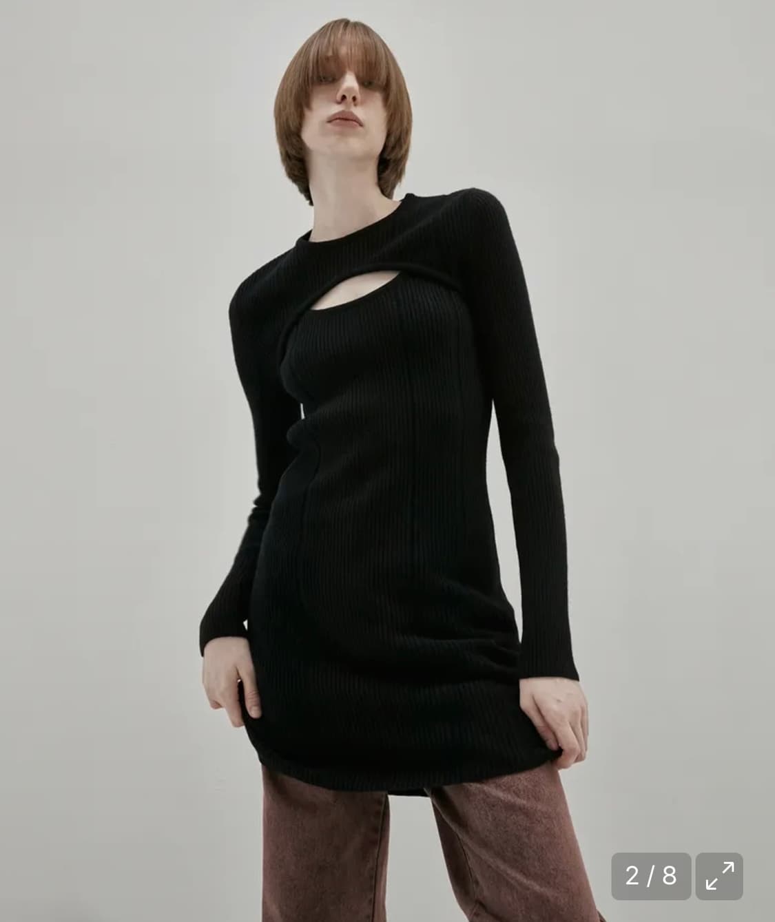 인사일런스 우먼 리브드 볼레로 원피스 상품이미지3