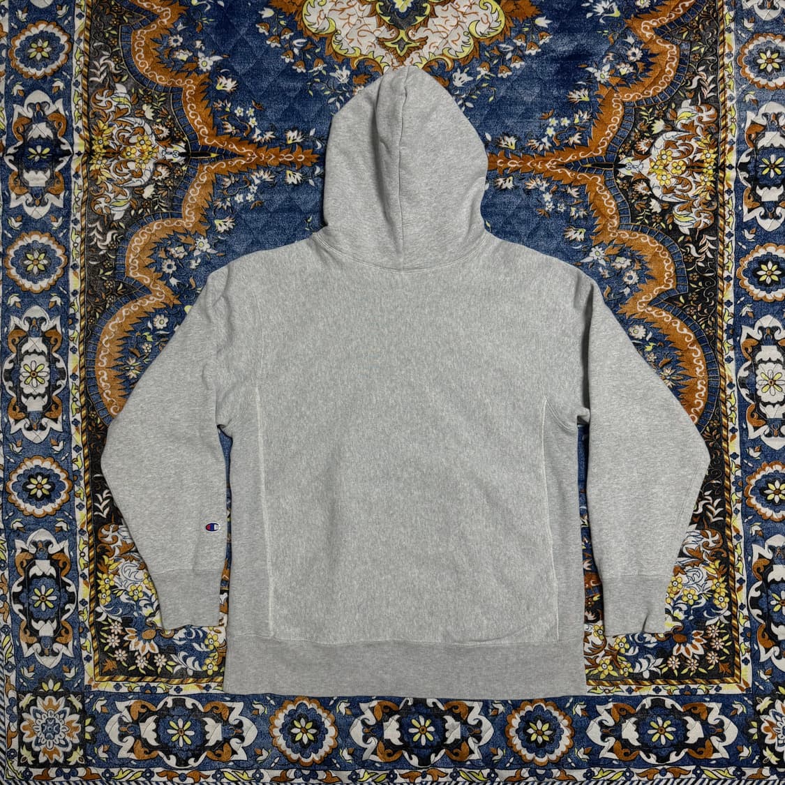 챔피온 리버스위브 재팬 블루택 그레이 스웻후드 상품이미지2