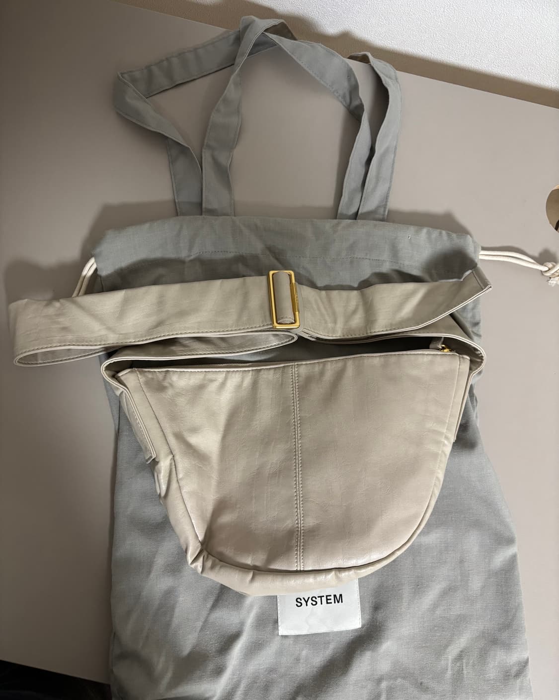 시스템 더한섬 호보백 베이지 상품이미지5