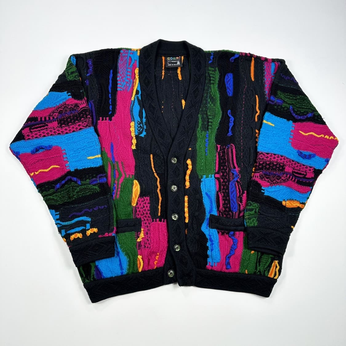 쿠지 시그니처 헤비 코튼 케이블 니트 가디건 (L) 상품이미지2