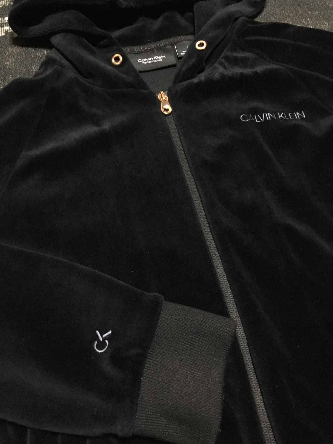 Calvin Klein Velvet Zip-Up L 상품이미지3