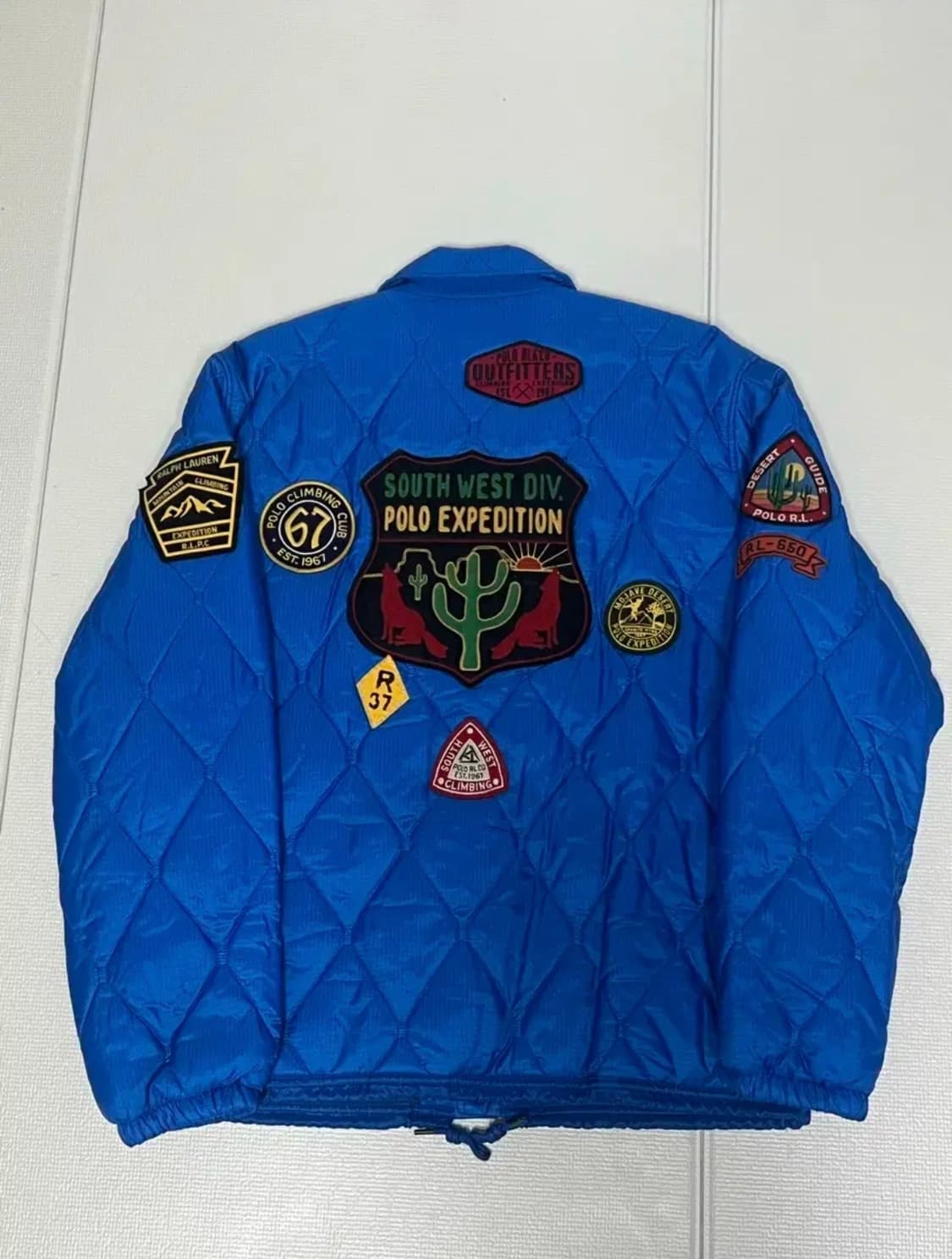 폴로 랄프로렌 패치워크 라이트다운 코치자켓(경량패딩) M사이즈 판매합니다 상품이미지2