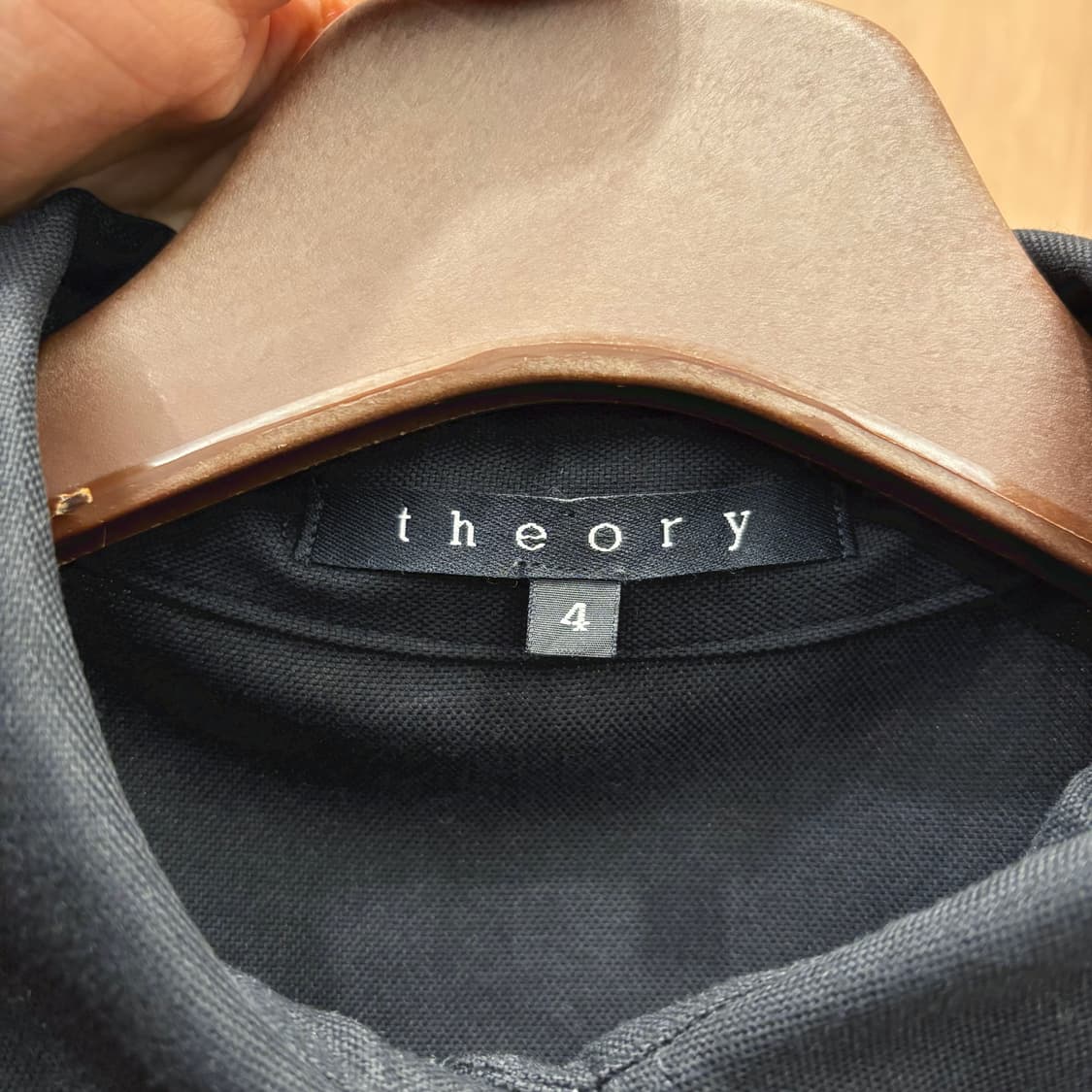 띠어리 코튼 스트레치 유틸리티 긴팔 셔츠 자켓 플랩 포켓 디테일 블랙 상품이미지6