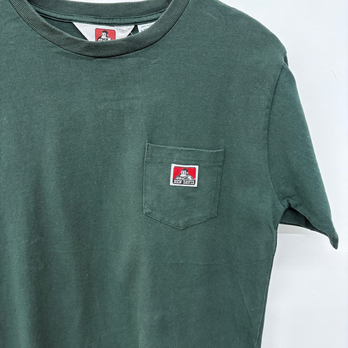 벤 데이비스 포켓 반팔 티셔츠 그린 공용M 상품이미지2