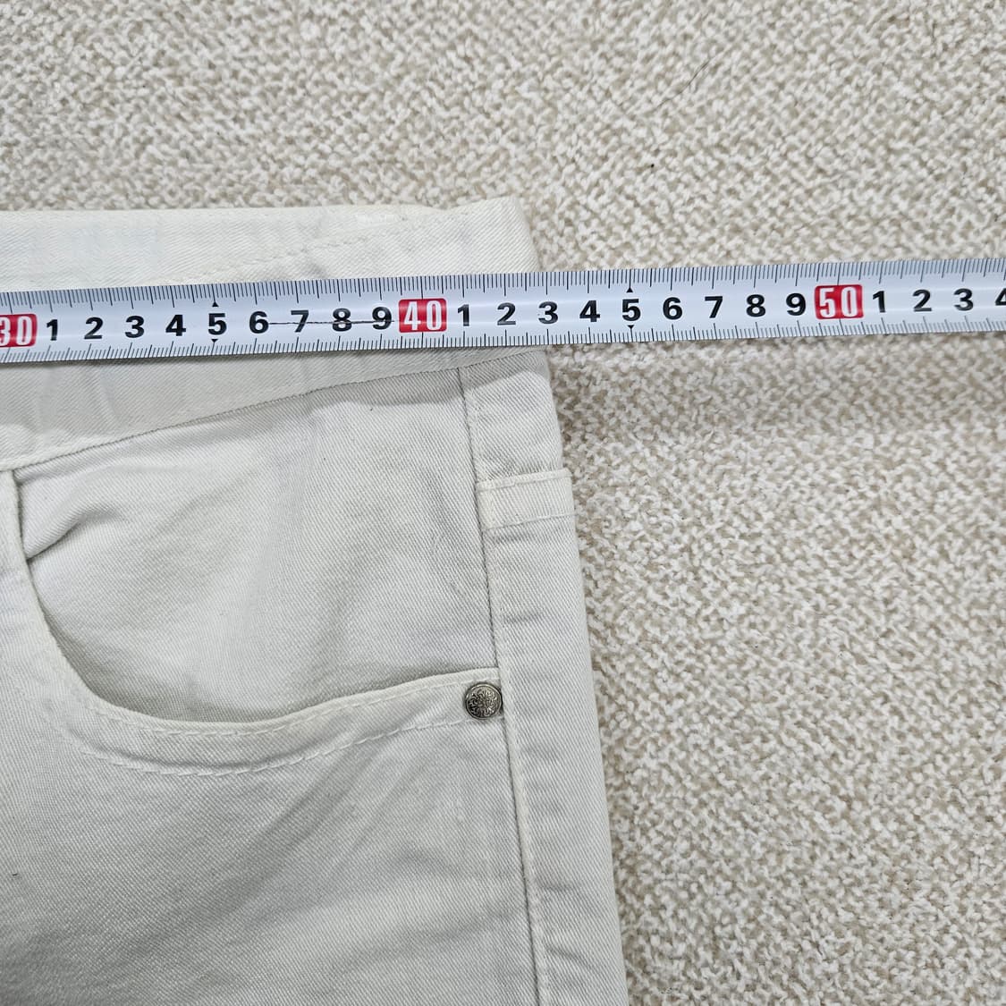 [86-100] 인터메조 부츠컷 화이트 팬츠 바지(얼룩) 1204JM1 상품이미지9