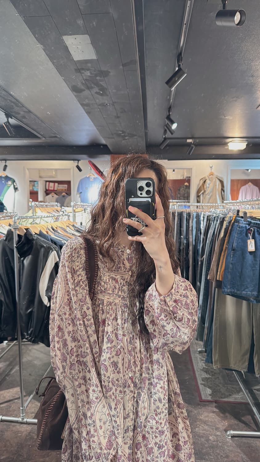 Isabel Marant 이자벨마랑 에스닉 플라워 패턴 미디 원피스 38 상품이미지8